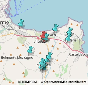 Mappa Via del Progresso, 90039 Villabate PA, Italia (3.805)