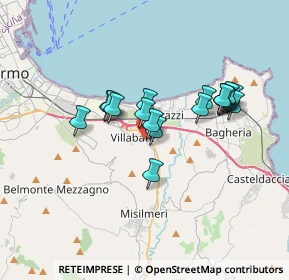 Mappa Via del Progresso, 90039 Villabate PA, Italia (3.24944)