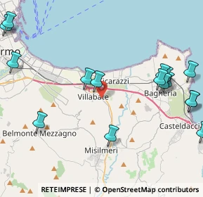 Mappa Via del Progresso, 90039 Villabate PA, Italia (6.1375)