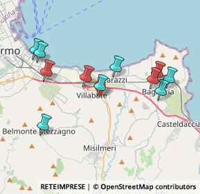 Mappa Via del Progresso, 90039 Villabate PA, Italia (4.36455)