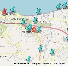 Mappa Via del Progresso, 90039 Villabate PA, Italia (3.398)
