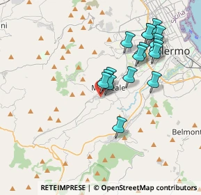 Mappa 90046 Monreale PA, Italia (3.91412)