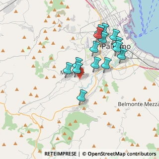 Mappa Via S Liberata, 90046 Monreale PA, Italia (3.74333)