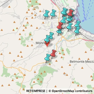 Mappa Via S Liberata, 90046 Monreale PA, Italia (5.09778)