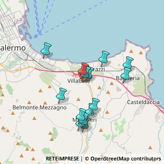 Mappa Via Catania, 90039 Villabate PA, Italia (3.83071)