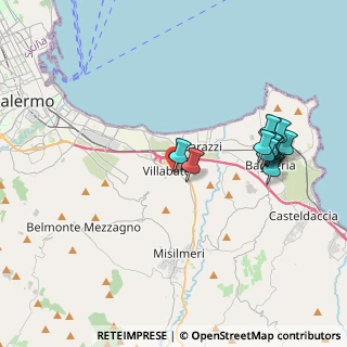 Mappa Via Catania, 90141 Villabate PA, Italia (4.37091)