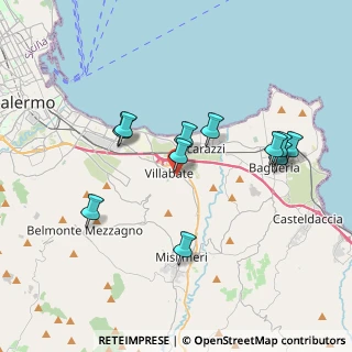 Mappa Via Catania, 90141 Villabate PA, Italia (3.92273)