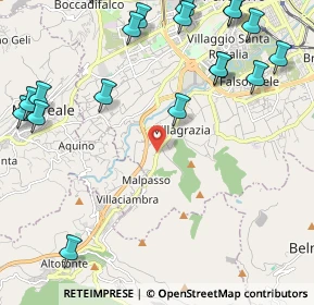 Mappa Via G. la Montagna, 90126 Palermo PA, Italia (3.3395)