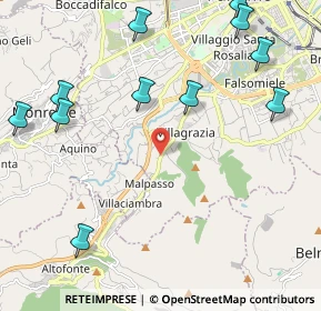 Mappa Via G. la Montagna, 90126 Palermo PA, Italia (3.06455)