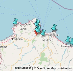 Mappa Via G. la Montagna, 90126 Palermo PA, Italia (15.335)