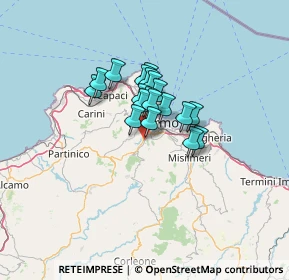 Mappa Via G. la Montagna, 90126 Palermo PA, Italia (8.74684)