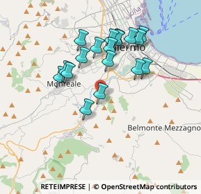 Mappa Via G. la Montagna, 90126 Palermo PA, Italia (3.595)