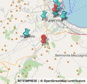 Mappa Via G. la Montagna, 90126 Palermo PA, Italia (5.715)