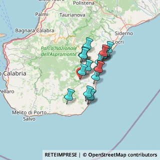 Mappa Via La Verde, 89030 Samo RC, Italia (9.887)