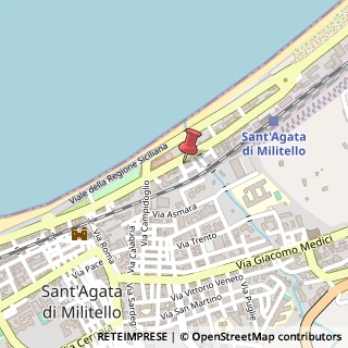 Mappa Via Cosenz, 61, 98076 Sant'Agata di Militello, Messina (Sicilia)