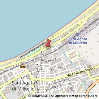 Mappa Via Cosenz, 75-77, 98076 Sant'Agata di Militello, Messina (Sicilia)