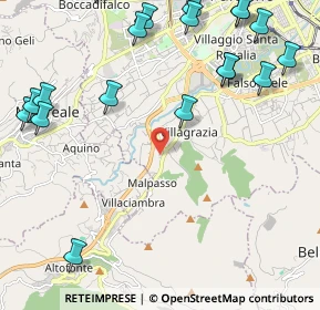 Mappa Via Altofonte, 90126 Palermo PA, Italia (3.3375)