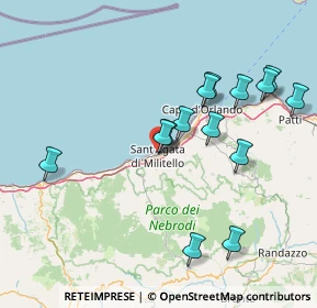 Mappa Scalinata Regno delle Due Sicilie, 98076 Sant'Agata di Militello ME, Italia (17.24071)