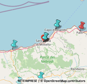 Mappa Scalinata Regno delle Due Sicilie, 98076 Sant'Agata di Militello ME, Italia (24.48)
