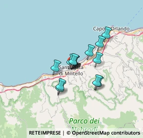 Mappa Scalinata Regno delle Due Sicilie, 98076 Sant'Agata di Militello ME, Italia (4.58429)