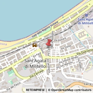 Mappa Via Giacomo Leopardi, 6, 98076 Sant'Agata di Militello, Messina (Sicilia)