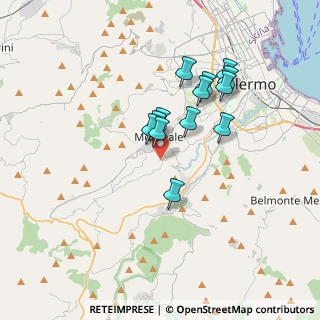 Mappa Via Esterna Valle Fiorita, 90046 Monreale PA, Italia (3.19538)