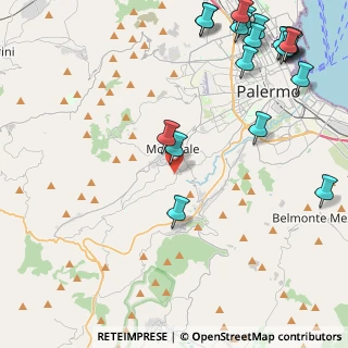 Mappa Via Esterna Valle Fiorita, 90046 Monreale PA, Italia (6.9905)