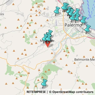Mappa Via Esterna Valle Fiorita, 90046 Monreale PA, Italia (5.683)