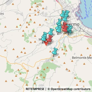 Mappa Via Esterna Valle Fiorita, 90046 Monreale PA, Italia (3.8875)