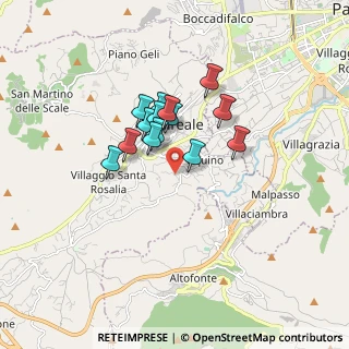 Mappa Via Esterna Valle Fiorita, 90046 Monreale PA, Italia (1.35643)