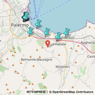 Mappa Ciaculli - Croce Verde, 90124 Palermo PA, Italia (5.41818)