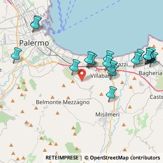 Mappa Ciaculli - Croce Verde, 90124 Palermo PA, Italia (5.4435)