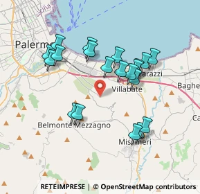 Mappa Ciaculli - Croce Verde, 90121 Ciaculli PA, Italia (3.817)