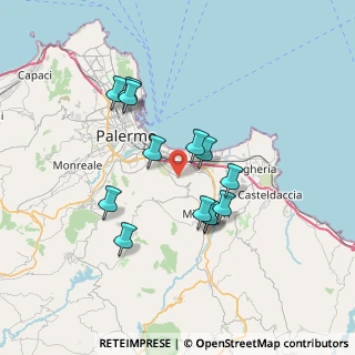 Mappa Ciaculli - Croce Verde, 90124 Palermo PA, Italia (6.83846)