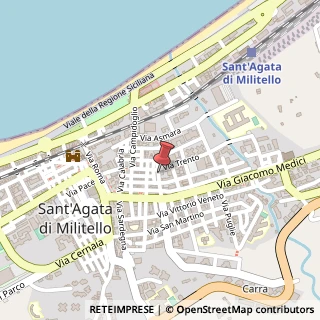 Mappa Via Cairoli, 10, 98076 Sant'Agata di Militello, Messina (Sicilia)