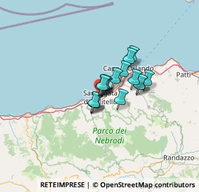 Mappa Via Marsala, 98076 Sant'Agata di Militello ME, Italia (7.73813)