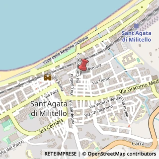 Mappa Via Oliveto I, 1, 98076 Sant'Agata di Militello, Messina (Sicilia)