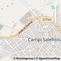 नक्शा Campi Salentina