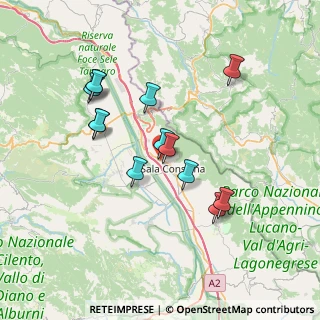 Mappa Via Sant'Antonio, 84036 Sala Consilina SA, Italia (7.27231)