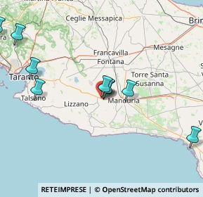 Mappa SS7ter, 74028 Sava TA, Italia (28.65)