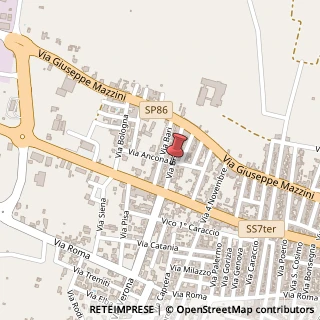 Mappa Via Brindisi, 12, 74028 Sava, Taranto (Puglia)