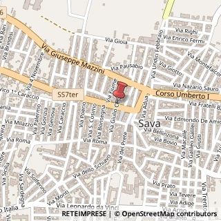 Mappa Corso Vittorio Emanuele Ⅲ, 11, 74028 Sava, Taranto (Puglia)