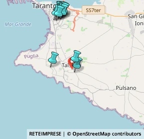 Mappa Via Filippo Juvarra, 74122 Taranto TA, Italia (5.10071)