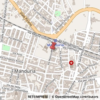 Mappa Via S. Giovanni, 13, 74024 Manduria, Taranto (Puglia)