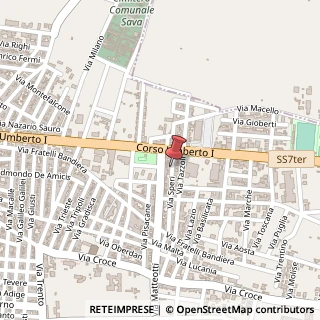Mappa Via Tito Speri, 18, 74028 Sava, Taranto (Puglia)