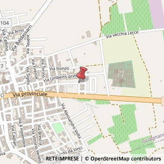 Mappa Via Gianni Rodari, 1, 73010 Guagnano, Lecce (Puglia)
