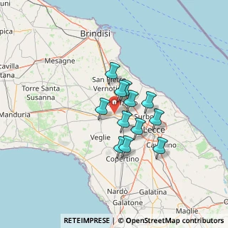 Mappa Via Giovanni XXIII, 73012 Campi Salentina LE, Italia (9.96167)