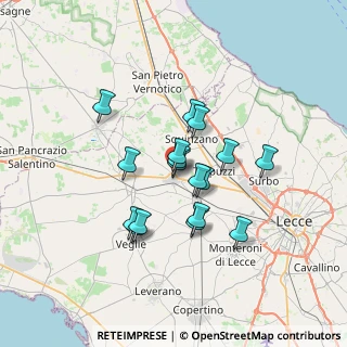 Mappa Via Giovanni XXIII, 73012 Campi Salentina LE, Italia (5.75471)