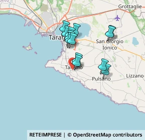 Mappa Via Giovanni Borracino, 74122 Taranto TA, Italia (6.19923)