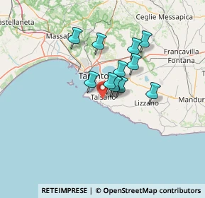 Mappa Via Giovanni Borracino, 74122 Taranto TA, Italia (10.045)